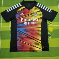 Benfica เสื้อเจอร์ซีย์สำหรับเครื่องแบบเข้าคู่ก่อนการแข่งขันฟุตบอลแบบสั้นของผู้ใหญ่เครื่องแบบทีมเทรนนิ่งหลวมการค้าต่างประเทศชุดฟุตบอลแฟนคลับรุ่นพิเศษ2324คน