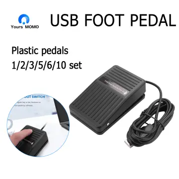 Upgraded USB Triple Foot Pedal PC Game Foot Pedal Keyboard Action Switch  Pedal 3 Pedal Control