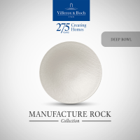 Villeroy &amp; Boch - Manufacture Rock blanc ชามปากกว้างพอร์ซเลน สีขาว 28.5 ซม. - วิลเลรอย แอนด์ บอค