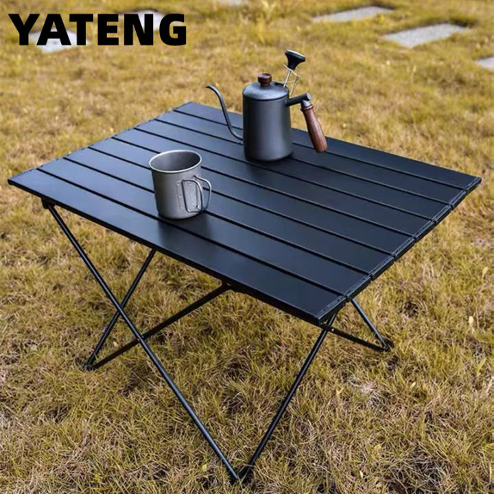 Outdoor folding table camping table camping tools and equipment aluminum alloy egg roll table