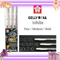 Sakura Gelly Roll Classic white pen ปากกาหมึกสีขาว