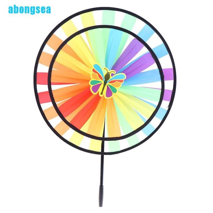 abongsea-กังหันลมคู่-สีสันสดใส-ของเล่นสําหรับเด็ก
