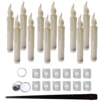 Floating Candles with Wand Taper Candles with Wand Remote Taper Candles Battery Operated Floating Candles for Movie and Witch Themed Party justifiable