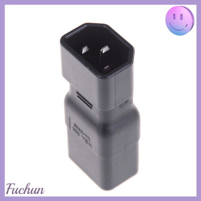 Fuchun อะแดปเตอร์แปลงไฟ IEC320ตัวผู้,อะแดปเตอร์แปลงไฟคอนเนคเตอร์ต่อขยายไฟ C14ตัวผู้ต่อตัวเมีย