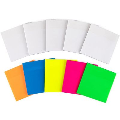 Transparent Sticky Note Pads - Colorful Transparent Sticky Notes,500 Sheets Waterproof Self-Adhesive Memo (3X3Inch)