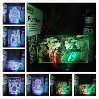 Anime 3D Lamp JoJo Bizarre Adventure Stardust Crusaders Dio Brando Higashikata Josuke Kakyoin Tenmei LED Night Light Manga Gifts