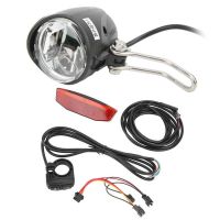 ✣▦▲ 12V to 72V Electric Bike Front and Rear Light Set Headlight and Tail Light Switch Kit with 4 LED Lamp Beads