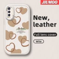 JIUMOO เคสสำหรับ Vivo Y20 Y20i Y20s Y12s Y20 2021 Y12a Y20S กรัม Y20T Y20S Y20S D เคสกระแสแฟชั่นแบรนด์สวยงามลวดลายความรักบางๆเคสโทรศัพท์ซิลิก้าเจลสีบางๆนุ่มหนังปกป้องเลนส์กับเคสเคสกันกระแทกตก