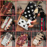 Original Wrist Strap Phone Case For Tecno Pova2/LE7 Anti-dust Wristband cartoon Anti-knock TPU New Small daisies Soft