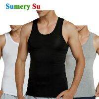 hot【DT】 2 PCS/Lot Men Modal Stretch Gym Male Sleeveless Undershirt (2-Pack)