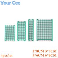 4pcs/lot 2X8 4X6 5X7 6X8 Double Side Prototype Diy PCB Universal Printed Circuit Board Protoboard Kit 2*8 4*6 5*7 6*8