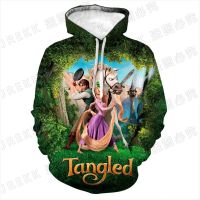 Sudaderas con capucha de Rapunzel enredadas para hombres, mujeres y niños, sudaderas casuales con estampado 3D, jersey de moda, abrigo de Anime de dibujos animados para niños y niñas