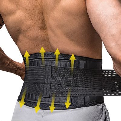 Medical Elastic Back Brace Waist Spine Support Lumbar Herniated Disc Sciatica Orthopedic Posture Corrector Belt Pain Relief Men