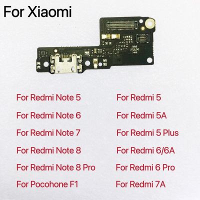 1ชิ้นตัวเชื่อมต่อชาร์จพอร์ต USB Flex พร้อมไมค์ไมโครโฟนเหมาะสำหรับ Xiaomi Pocophone F1 Redmi Note 7 6 5 Pro Plus 7A 6A S2