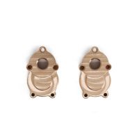 2Pc Brass Rear Inner Portal Drive Housing Cover for YK4102 YK4103 YK4082 YiKong RC Crawler Upgrade Parts