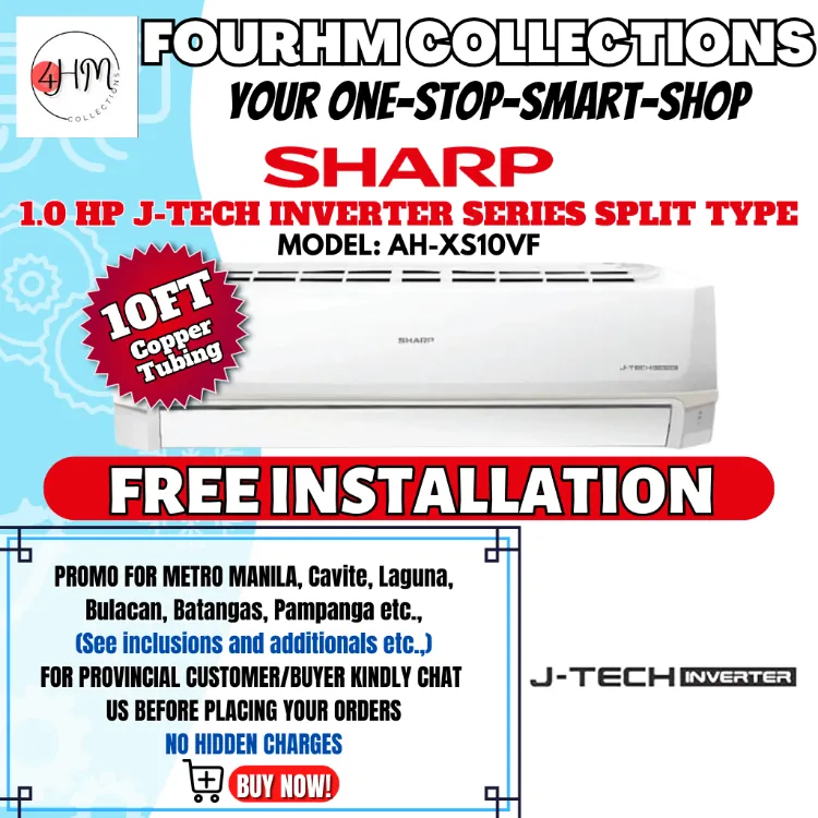 sharp j tech inverter ah xs10vf