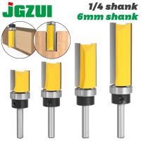 【DT】hot！ 6mm 1/4inch Shank Trim Router Bit Pattern Top Bottom 3/4  Template Wood Milling Cutter