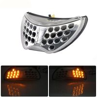 【ใหม่】สำหรับฮอนด้า CBR 600 CBR600 F4 99 00 F4I 2004 06รถจักรยานยนต์ควันเลนส์ LED ด้านหลังเลี้ยวหางหยุดไฟเบรกโคมไฟแบบบูรณาการ