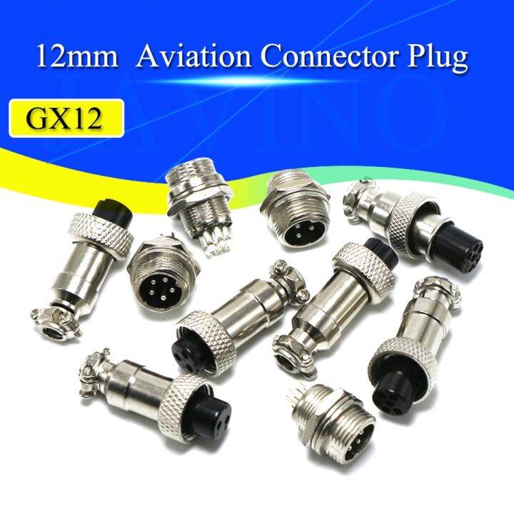 1pcs GX12 3 Pin Male & Female 12mm Wire Panel Connector Aviation Plug