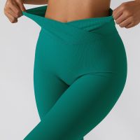 SALSPOR สีทึบเลกกิ้งออกกำลังกายเกลียวยืดวิ่ง Leggings ข้ามเอวสูงกางเกงแห้งเร็วสำหรับผู้หญิง