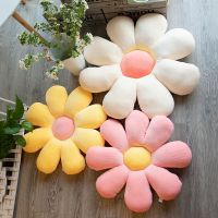 Colorful Flower Cushion Plush Pillow Toy Home Decor Room Car Office Chair Headrest Cushion Soft Cartoon Sofa Cushion Girls Gifts