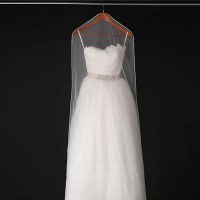 100% Brand new and high quality Long Transparent Soft Tulle Dust Cover Home Clothes Wedding Dress Protector Wardrobe Organisers