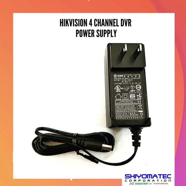 hikvision 8 channel power supply price