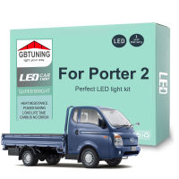 8ชิ้น C An BUS รถยนต์ในร่มหลอดไฟชุดสำหรับ Hyundai Porter 2 2013 2014 2015 2016 2017 2018 2019ยานพาหนะโดมลำต้นภายใน LED