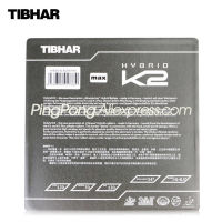 TIBHAR K2ไฮบริด (ยางเหนียวเยอรมันฮาร์ดฟองน้ำความเร็วและหมุน) Pips-In ปิงปองยางปิงปองฟองน้ำ