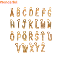 ?【Lowest price】Wonderful Silver/GOLD 26pcs alphabet A-Z ตัวอักษร pendents DIY เครื่องประดับค้นพบ Charms