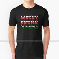 Merry Drunk Im Christmas T Shirt Custom Design Cotton For Men Women T - Shirt Summer Tops Merry Drunk Im Christmas Funny Cute XS-6XL