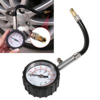 NEW Motorcycle Tire Pressure Gauge 0-100 PSI Tire Gauge with Flexible Air Chuck for Car Motorcycle Universal