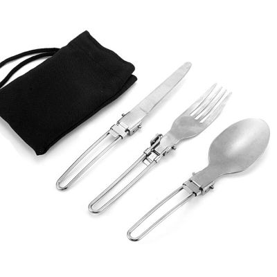 Titanium Cutlery Set Ultra Lightweight Knife Fork Spoon For Home Use Travel Camping Picnic Cutlery Set 3pcs/set Flatware Sets
