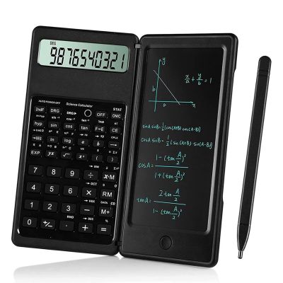 Portable Smart Calculator LCD Screen Writing Tablet Folding Scientific Calculator Tablet Digital Drawing Pad With Stylus Pen Calculators