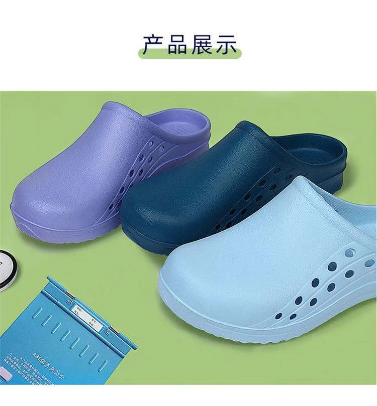 Operating Room Slippers Surgical Shoes Doctor Nurse Work Shoes Women  Laboratory Slippers Closed Toe Porous Shoes Non-Slip | Lazada
