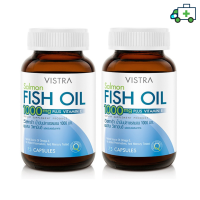 (แพ็คคู่) Vistra Salmon Fish Oil (75 Tablets) 109.43 กรัม {PPLF}