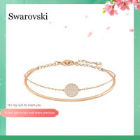 Swarovski GINGER ของขวัญสร้อยข้อมือผู้หญิงดีไซน์เรียบหรูหลายชั้น