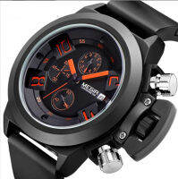 2002G  Multifunctional Mens  Sports Silicone Band 30m Waterproof Calendar Quartz watches with luminous