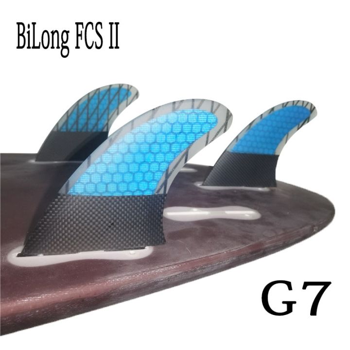 bilong-fcs-ii-g7-surfboard-fins-thruster-3pcs-set-fiberglass-honeycomb-with-carbon-l-size-surf-fin-quilhas-tri-fins-carbonfiber