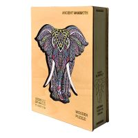 Mysterious Wooden Puzzles Games Elephant For Adults Kids Educational Toys Wooden Jigsaw Puzzle Animal Shapes DIY Crafts Gifts