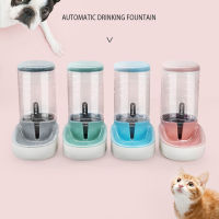 Cat Dog Feeder Water Dispenser อัตโนมัติความจุขนาดใหญ่ Waterer ชามเก็บอาหารสำหรับแมวสุนัข Drinker Cat อุปกรณ์เสริม