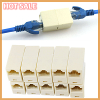 ???Maelovely 10ชิ้นขั้วต่อเชื่อมเคเบิลเครือข่ายอีเทอร์เน็ตแลน RJ45ตัวเมีย-ตัวเมียใหม่