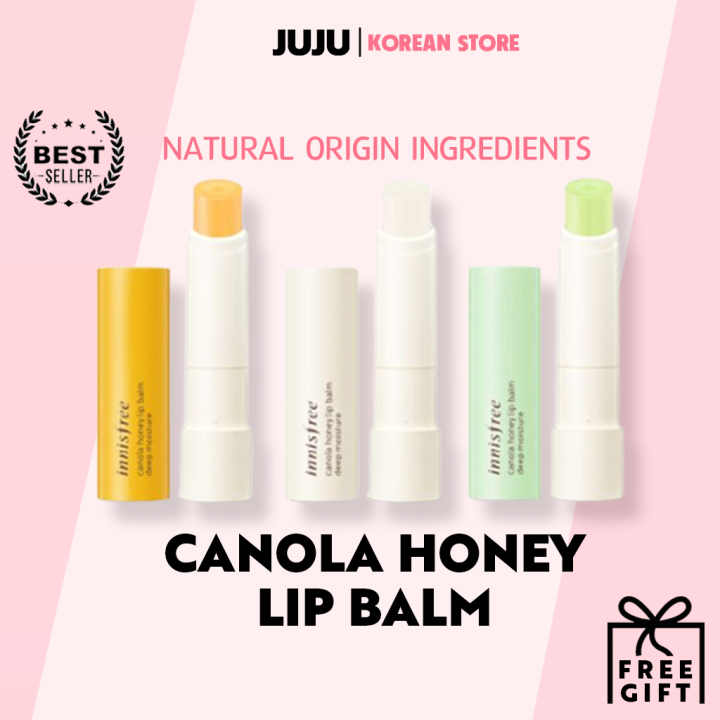 Innisfree / Canola Honey Lip Balm Line / Original , Intensive , Green