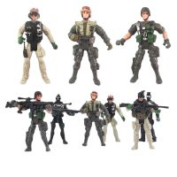 [COD] Counter-strike 4-inch soldier man hand-made full joint movable police model toy cake decoration