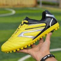 Kid Size 32-45 Pro Football Shoes Society Soccer Cleats High Quality Football Boots For Men Lace Up Boy Grass Sneakers