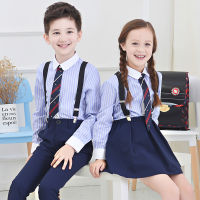 【cw】 Boys Overalls Suit School Uniform Kindergarten Recitation Primary School Students Chorus Performance Costumes Childrens Performance Girls ！
