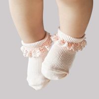 Sweet Princess Baby Girls Socks Cotton Ruffles Ankle Length Baby Calcetines