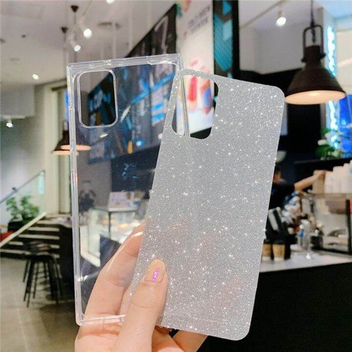 cold-noodles-glitter-bling-square-เคสโทรศัพท์สำหรับ-iphone-12-mini-11-pro-x-xr-xs-max-6-6s-7-8-plus-สี-candy-โปร่งใส-clear-soft-tpu-cover