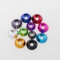 5pcs M3 large outer diameter 12mm aluminum alloy fisheye washers cone recessed hole washer cup head screws gasket 4mm thick