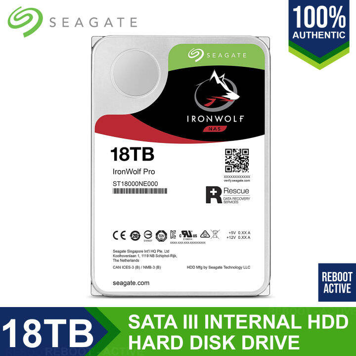 Seagate 18tb Ironwolf Pro 7200 Rpm Sata Iii Internal Nas Hdd Network Attached Storage Hard Drive 0434